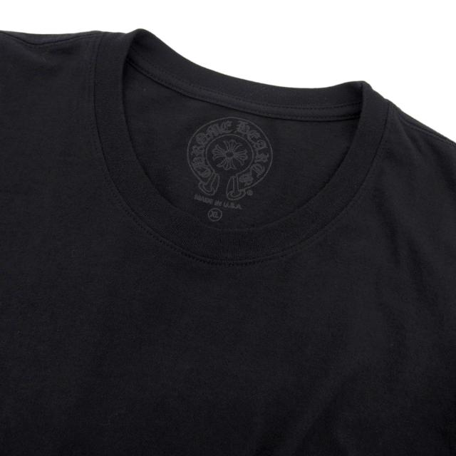 クロムハーツ スクロールラベル ロゴ プリント ロングスリーブ Tシャツ
