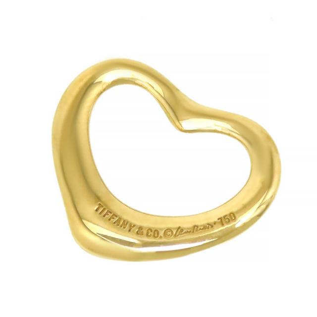 【美品】TIFFANY &Co.オープンハートペンダントトップK18YG 4g TIFFANY&Co. ティファニー オープンハート ペンダントトップ K18YG