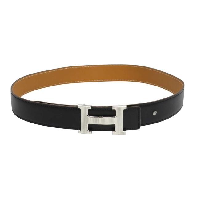 HERMES バックル ストリエ ベルトバックル 《Hストリエ》 & レザー  