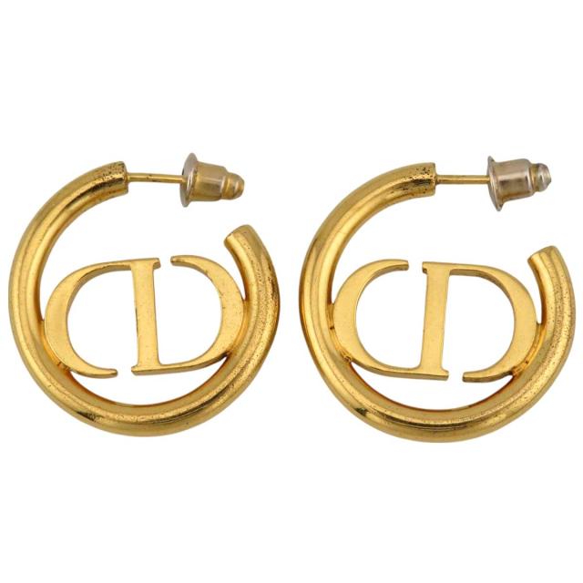 ディオール ロゴ ピアス アップル ピンク リンゴ 正規品 ディオール