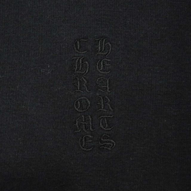 クロムハーツ Y NOT CHプラス レザーパッチ フーディ メンズ ブラック 