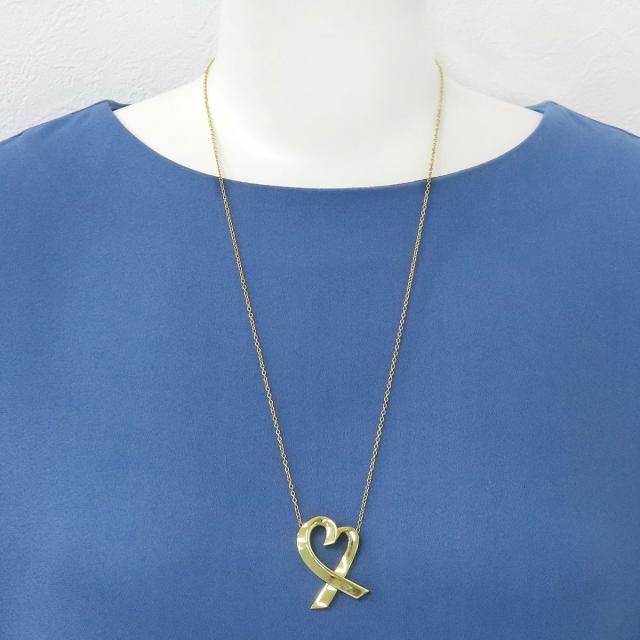 ティファニー ラビングハート ネックレス 750 (K18YG) レディース  