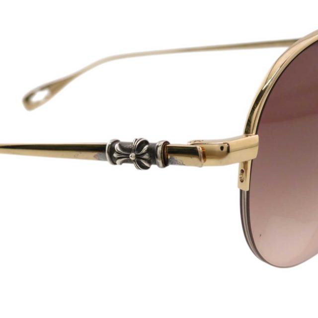 クロムハーツ サイズ:57□15 INIT サイドクロスティアドロップ眼鏡  