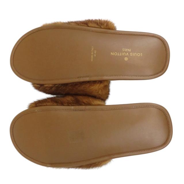 ルイヴィトン ホーミーライン ミンク ミュール 【41〜42】 スリッパ