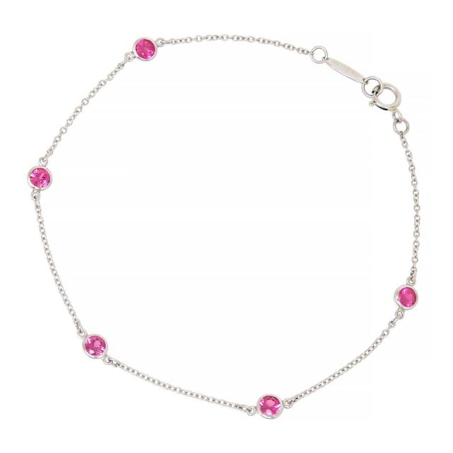 ティファニー バイザヤード ブレスレット PT950 ダイヤ6P ティファニー バイザヤード ブレスレット PT950 ダイヤ6P