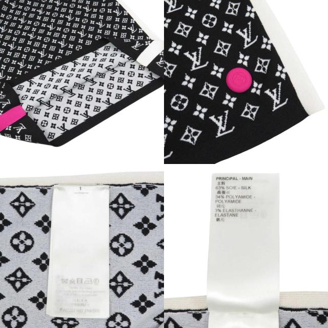 ルイヴィトン モノグラム ノースリーブワンピース レディース ブラック  