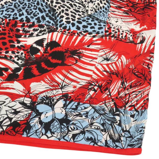 エルメス JUNGLE LOVE ショートスリーブ ワンピース レディース レッド  