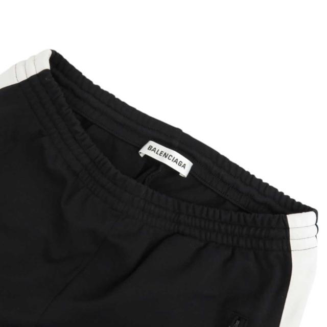 バレンシアガ ロゴ プリント サイドライン トラックパンツ レディース  