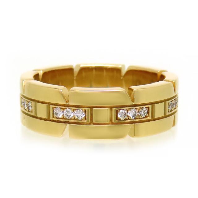 Cartier カルティエ タンク リング 指輪 750 WG 0.45ct ダイヤモンド 1P 8.5g 9.5号 カルティエ Cartier リング 指輪 タンクリング K18WG ダイヤモンド