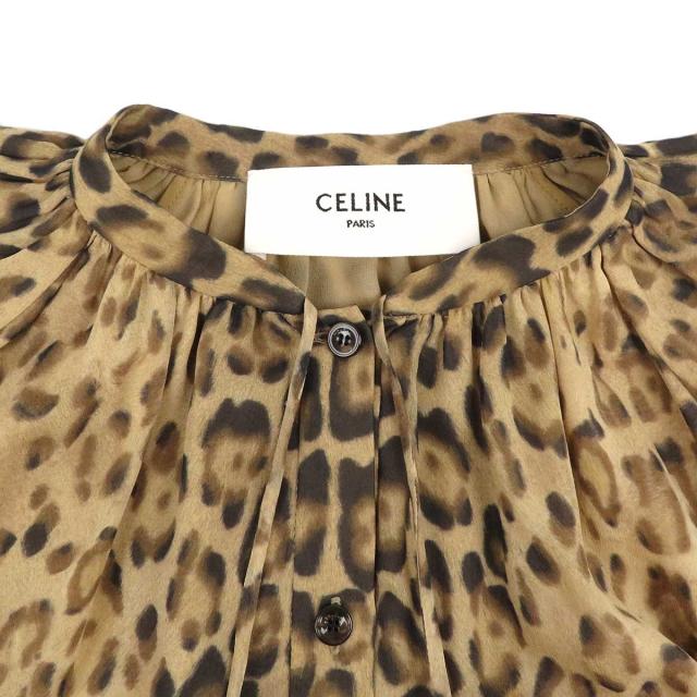 セリーヌ レオパード柄 ワンピース レディース ブラウン系 CELINE 中古  
