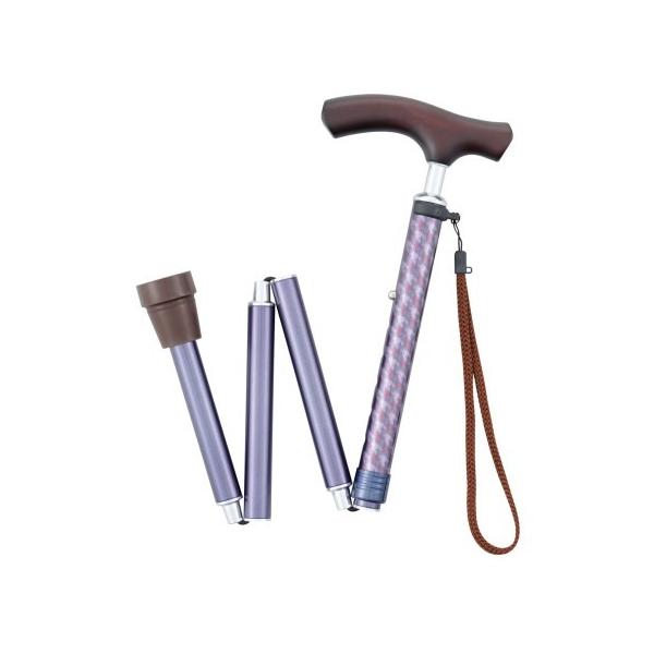 幸和製作所 折畳式伸縮ステッキ（首細）ＢＯＬＤ ＥＯＮ１６‐ＲＥ(折りたたみ)/杖(4938765004840)