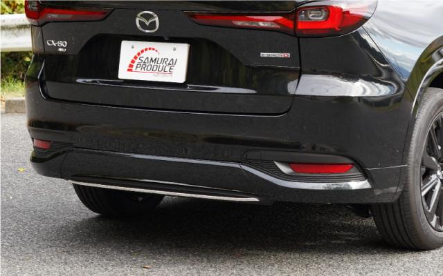 CX-80 リアリップ ガーニッシュ 1P 選べる2色 鏡面仕上げ ブラック鏡面仕上げの通販は