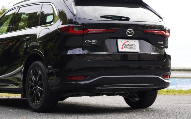 CX-80 リアリップ ガーニッシュ 1P 選べる2色 鏡面仕上げ ブラック鏡面仕上げの通販は