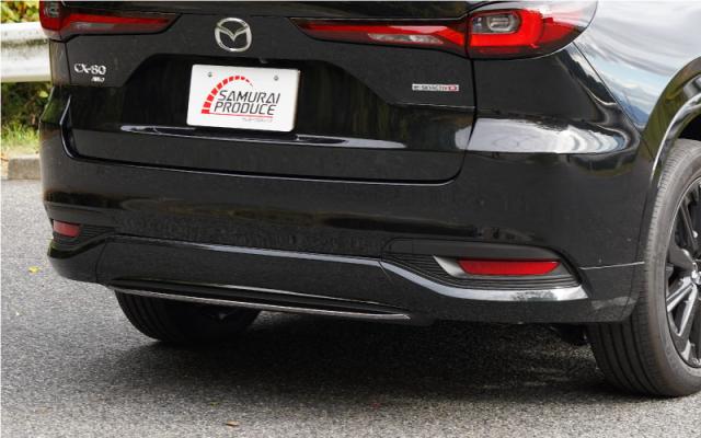 CX-80 リアリップ ガーニッシュ 1P 選べる2色 鏡面仕上げ ブラック鏡面仕上げの通販は