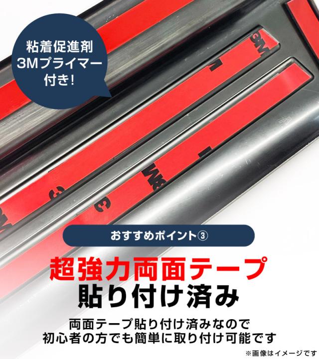 新型デリカミニ ekスペース ルークス 共通 スカッフプレート サイドステップ内側 フロント・リアセット 4P 滑り止めゴム付き 2025年フルモデルチェンジ後対応 選べる3色 シルバー ブラック カーボン調