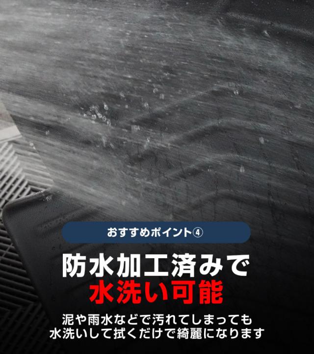 スズキ 新型フロンクス フロアマット ラバータイプ 3P ブラック_8