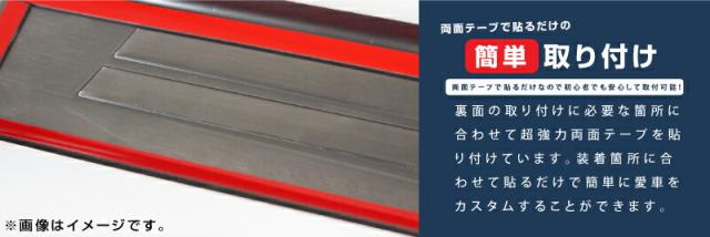 【予約/7月20日頃入荷予定】N-BOX JF3 JF4 スカッフプレート サイドステップ内側 滑り止めゴム付き フロント・リアセット 4P ブラック_4
