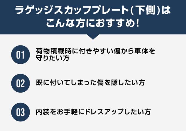 新型セレナ C28 ラゲッジ スカッフプレート 2P 2026年2月マイナーチェンジ後対応 選べる2色 シルバー ブラック_4