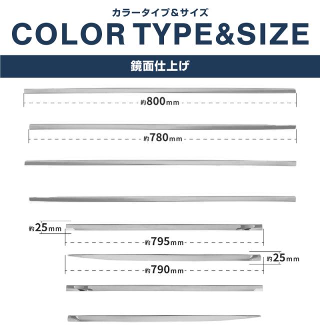 【予約/5月30日頃入荷予定】【セット割】新型ソリオ ソリオバンディット MAD7S MA37S MA27S デリカD:2 デリカD:2カスタム ウィンドウトリム＆サイドリップガーニッシュ 8P 外装パーツセット アクセサリー ドレスアップ 装飾品_16