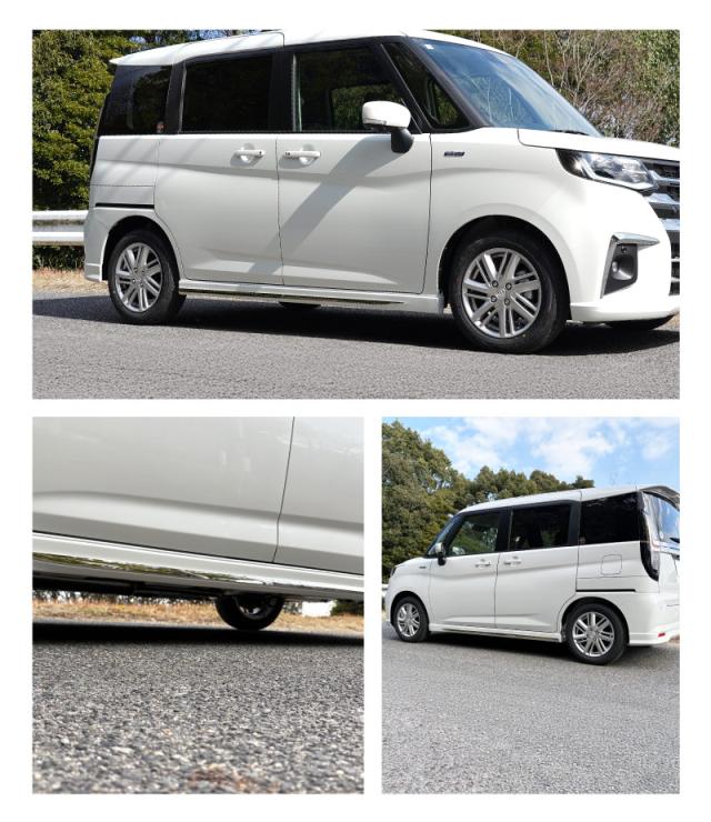 【予約/5月30日頃入荷予定】【セット割】新型ソリオ ソリオバンディット MAD7S MA37S MA27S デリカD:2 デリカD:2カスタム ウィンドウトリム＆サイドリップガーニッシュ 8P 外装パーツセット アクセサリー ドレスアップ 装飾品_3
