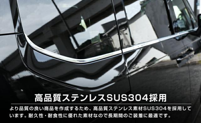 新型ステップワゴン エアー スパーダ RP6 RP7 RP8 ウィンドウトリム ガーニッシュ 左右セット 10P 鏡面仕上げ_8