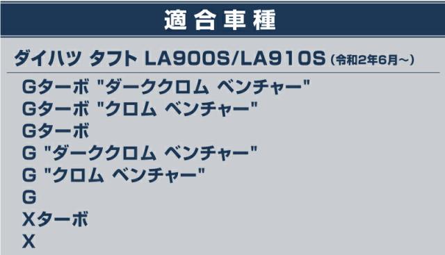 【予約/5月30日頃入荷予定】【セット割】タフト フロントフォグ ＆ リアリフレクター ガーニッシュ 8P メッキ仕上げ_12
