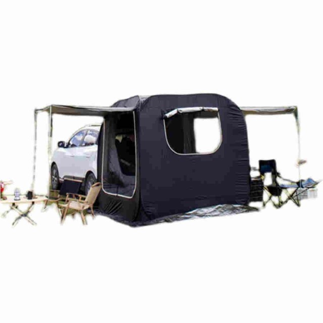 車と連結 屋根シート付 車中泊テント ハッチバックテント リアゲート Amazon.co.jp: 黒とグレー リアゲート ハッチバックテント 車中泊