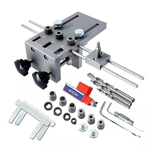 ダボ穴治具 ダボ穴ジク 3 in 1 木工ドリルガイドキット 6 8 10mm 穴あけガイド ドリルストッパー穴あけ治具 木工穴あけガイドツール ドリルロケータ 板 家具 組の通販は