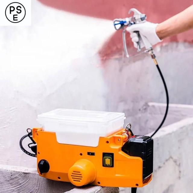 バックパックエアレスペイントスプレー ポータブルエアレススプレー 高圧コードレス家具壁スプレーツール エアレスペイントスプレーマシン 6ギア速度調整可能の通販は