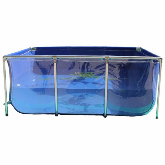 水族館プール池。 透明観賞板?排水弁付き 大型観賞魚水槽水槽 鉄骨フレームが付いているポリ塩化ビニールのキャンバス 鯉、金魚、ディスプレイショー水槽のため