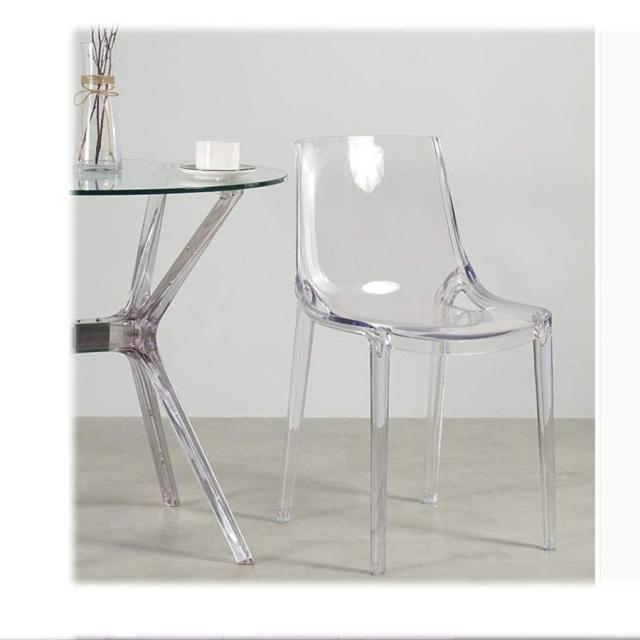 透明椅子アクリルプラスチック背もたれレジャーチェアシンプルモダンダイニングチェアクリスタルチェア悪魔ゴーストチェアの通販は