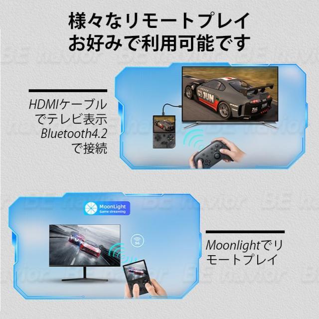 新品 Anbernic RG35XX PLUS エミュレーターゲーム機 Linuxシステム 5GWiFi コンパクト ハンドヘルド 振動効果 HDMI日本語対応 64GB 3300mAh