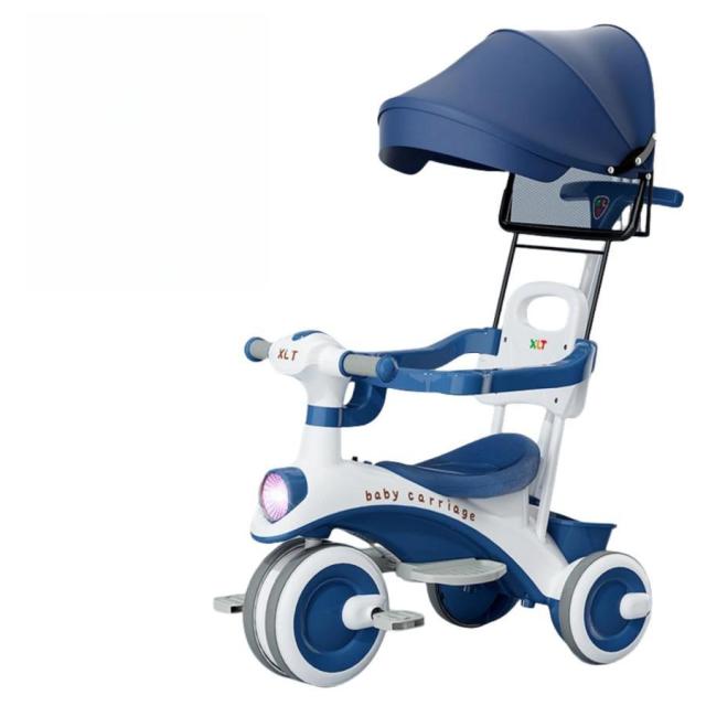 子供用三輪車 3in1 三輪車 ステップ付き子供用三輪車 乗用玩具?三輪車 三輪車 折りたたみ キッズバイク 手押し棒付き 日よけ付 1歳から6歳までの赤ちゃんへのギの通販は