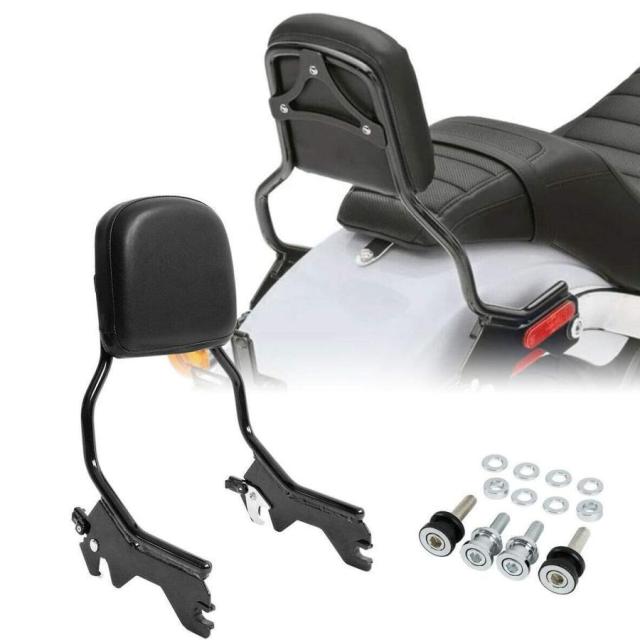 アップライト バックレスト パッド付き ハーレー ソフテイル スポーツ グライド FLSB ローライダー FXLR FXLRS 2018-2024 オートバイ バックレスト アクセサリー