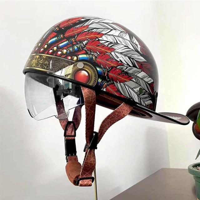 公道対応不可 装飾ヘルメット ハーフヘルメット 半キャップ シールド可動 野球帽 つば付き ユニセックス 男女兼用 軽量 日除け 夏季適用の通販は