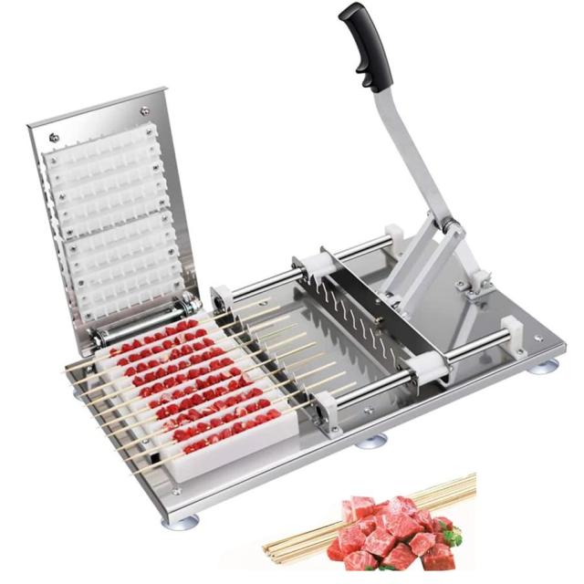 ステンレス鋼肉串メーカー機、10穴バーベキューケバブメーカー、手動ケバブキッチンツール、クイックウェア、BBQグリル作成キット、キッチンバーベキューショッの通販は