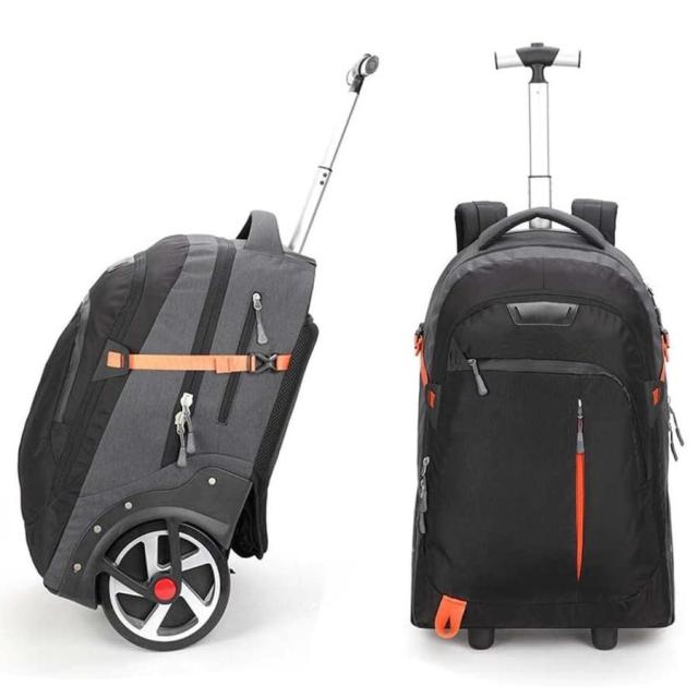 キャリーリュック リュックキャリー キャスター付き ローリングバックパック ソフト カバン スーツケース 2輪 旅行カバン キャリーバッグ トロリーバッグ 大容量の通販は