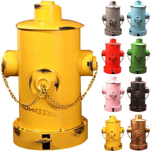 ゴミ箱 ふた付き おしゃれ 消火栓 ゴミ箱 ペダル 25L/35L/55L ダストボックス ブリキ缶 蓋付き 屋外 トイレ キッチン 寝室 リビング ダイニング 生ゴミ ペダルの通販は 6,854円