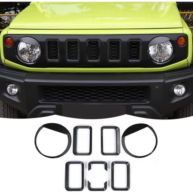スズキ ジムニー ヘッドランプカバー グリルカバー グリルカバー グリルインサート ヘッドライト アクセサリー グリルガード ライトリム カスタム パーツ Jimnyの通販は 8,248円