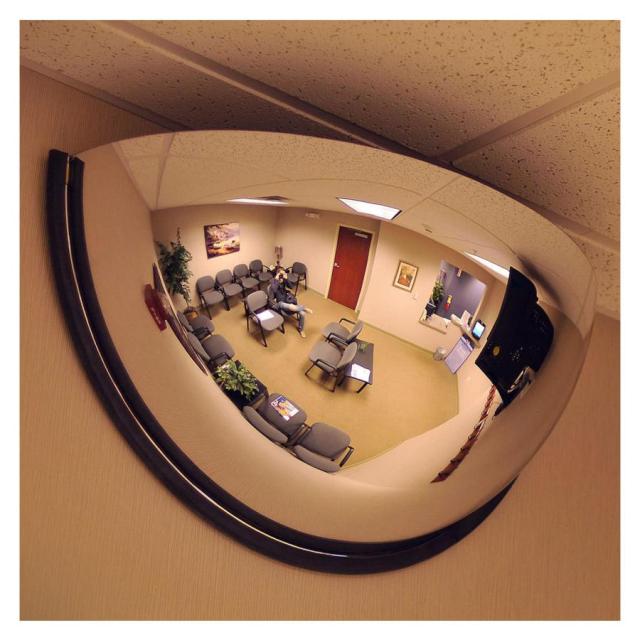 安全ミラー ガレージミラー 道路反射鏡 カーブミラー 凸面ミラー 接着タイプ 室内専用 アウトドア交通広角レンズ 防犯ミラー 半球状の凸面鏡 店舗 工場 車庫 駐