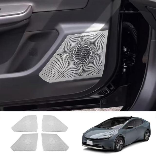 トヨタ 新型プリウス 60系（PRIUS）2023年1月? 室内 スピーカー パネル フレーム クラクション ウーハー ウーファー カバー (シルバー) 5,389円