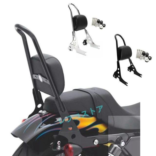 ハーレースポーツスター デタッチャブルシーシーバーバックレスト/ クロームXL1200XL883Nアイアンフォーティーエイト48セブンティーツー72の通販は 16,925円