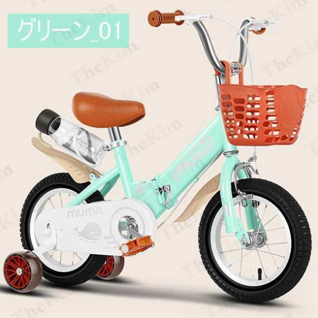 子供用 自転車 幼児用自転車 12 14 16 18 インチ 折りたたみ 高さ調節 補助輪付き 組立簡単 カゴ付き 男の子 女の子 4歳 5歳 6歳 7歳 ８歳 おしゃれ 誕生日の通販は