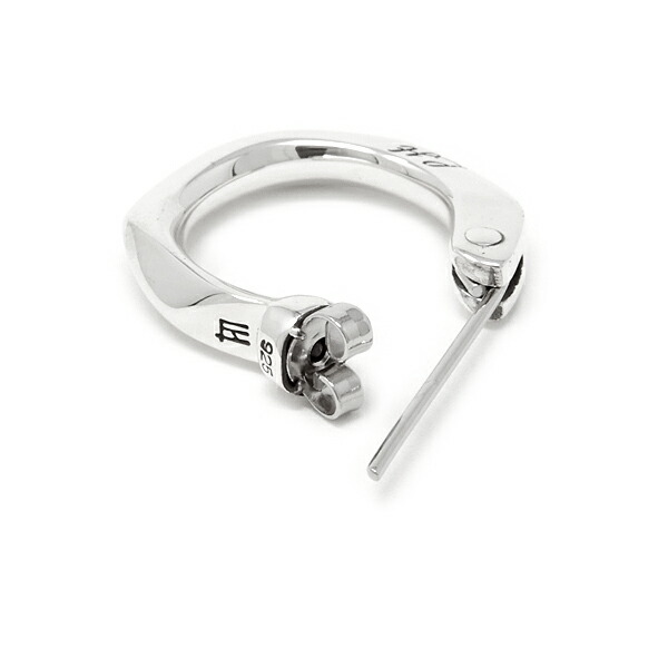 百獣の王ハート形 CITYPOP クロッシングピアス TYPE“D” シティ受けが良い しろがね色925 01EA0961SD  LION HEART ステンレス鋼郵便受け フープピアス 1点売り 片耳用 メンズ ピアス ブランド名 差し上げ物 生まれ落ちる日 しろがね色
