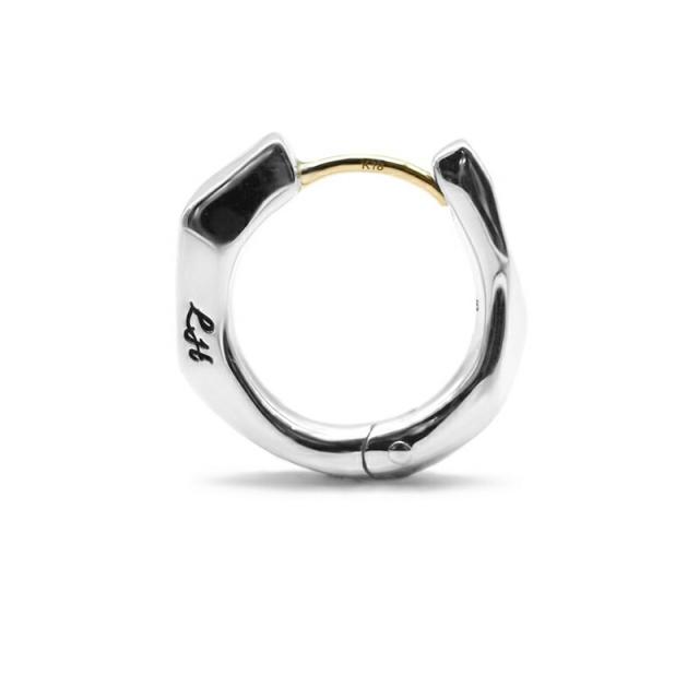 ライオンハート for Gift クラッチピアス フラグメント シルバー925 1EA173A0SV  LION HEART K18ゴールドポスト フープピアス 1点売り 片耳用 メンズ ピアス ブランド 誕生日 プレゼント シルバー_1