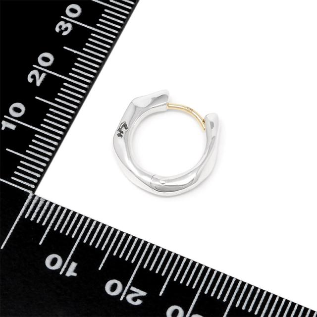 ライオンハート for Gift クラッチピアス フラグメント シルバー925 1EA173A0SV  LION HEART K18ゴールドポスト フープピアス 1点売り 片耳用 メンズ ピアス ブランド 誕生日 プレゼント シルバー_5