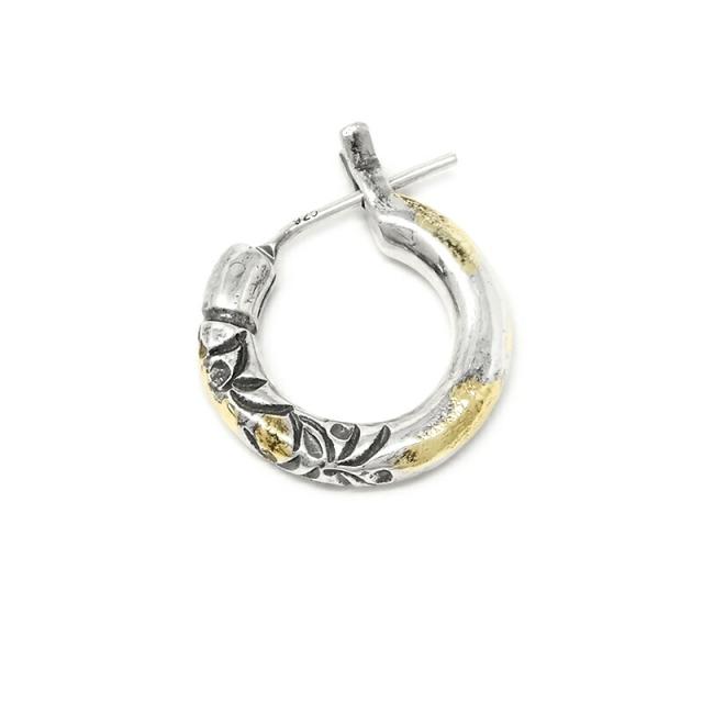 vivify シルバー フープピアス 彫刻模様入り vivify シルバー フープピアス 彫刻模様入り vivify シルバー フープ