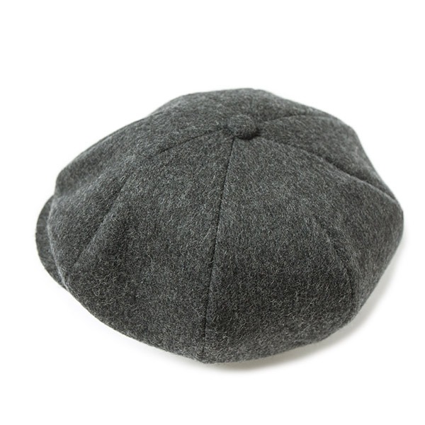 RACAL Wool Melton huge 8Panel Casquette XLサイズ 大きいサイズ 日本製 8パネル キャスケット ニュースボーイキャップ ハンチング ハンキャス ウール メルトン フランネル 起毛 8枚はぎ メンズ 男性 秋 冬 国産 ラカル 帽子 RL-23-1310_2