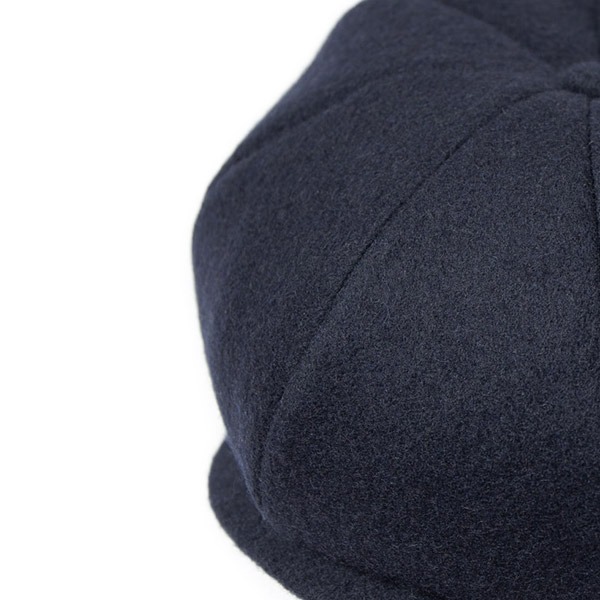 RACAL Wool Melton huge 8Panel Casquette XLサイズ 大きいサイズ 日本製 8パネル キャスケット ニュースボーイキャップ ハンチング ハンキャス ウール メルトン フランネル 起毛 8枚はぎ メンズ 男性 秋 冬 国産 ラカル 帽子 RL-23-1310_4