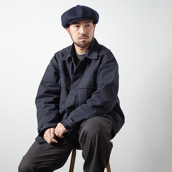 RACAL Wool Melton huge 8Panel Casquette XLサイズ 大きいサイズ 日本製 8パネル キャスケット ニュースボーイキャップ ハンチング ハンキャス ウール メルトン フランネル 起毛 8枚はぎ メンズ 男性 秋 冬 国産 ラカル 帽子 RL-23-1310_7